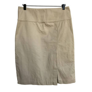Banana Republic Stretch Twill Khaki Pencil Skirt size 8